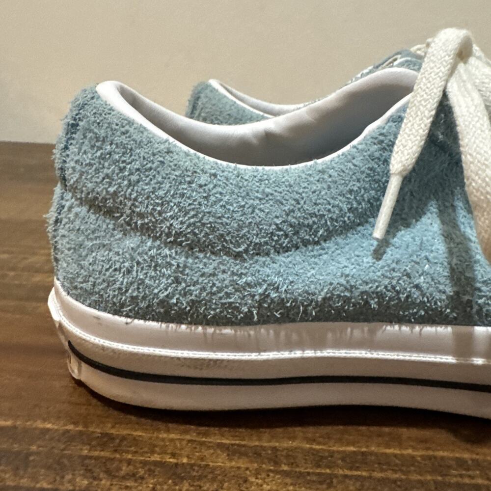 Womens Sz 9- Men Sz 7 Converse One Star Low Shoreline Blue - Suede - Picture 3 of 13